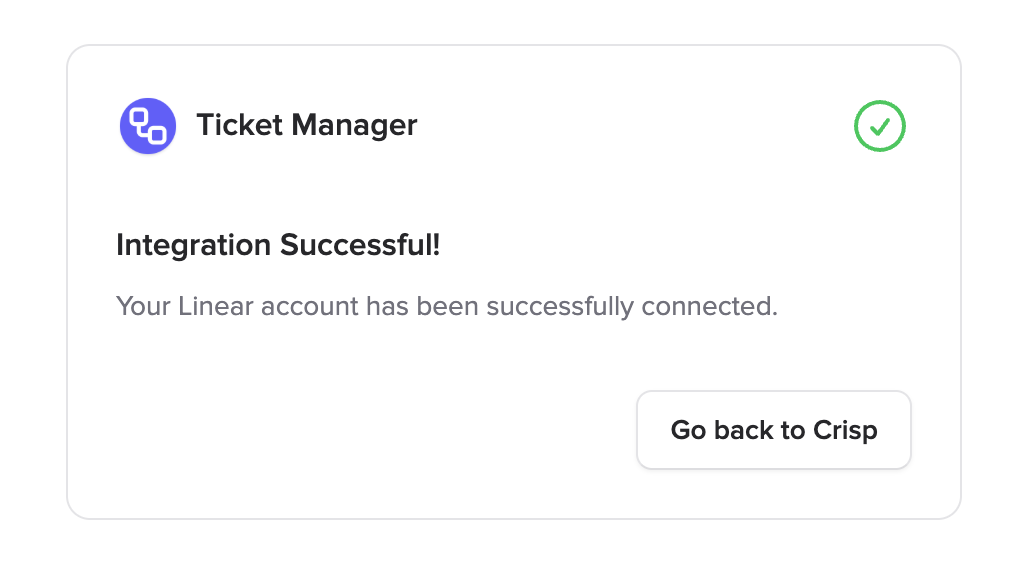 Successfully Connected to Linear